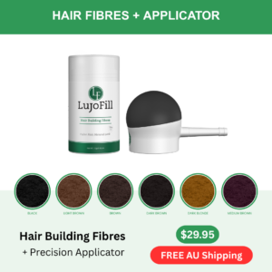 LujoFill Hair Fibres + Applicator Bundle — Precise Coverage
